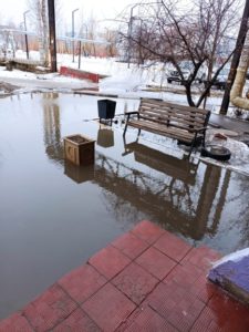 откачке талой воды